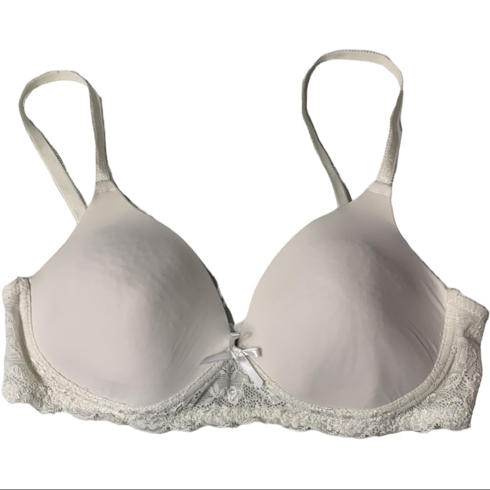 GEORGE White Lace Bra Size 34B